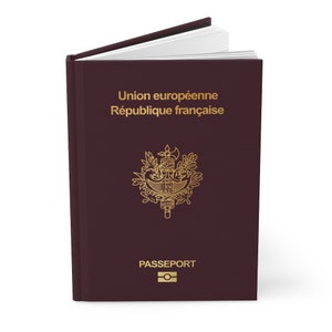 Frans paspoort Hardcover Journal Notebook Beste cadeau voor burgers van Frankrijk