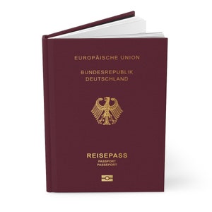 Pasaporte alemán Cuaderno de tapa dura El mejor regalo para ciudadanos de Alemania