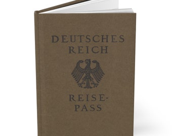 ドイツ帝国パスポート ハードカバー ジャーナル ノートブック 偉大な
