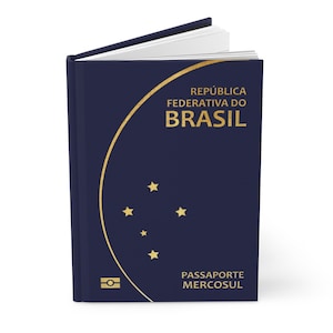 Braziliaans paspoort Hardcover Journal Notebook Beste cadeau voor burgers van Brazilië