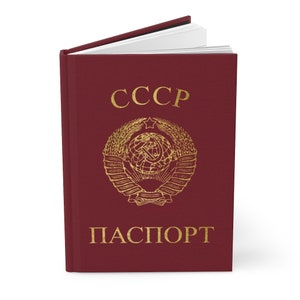 USSR Passport Hardcover Journal Notebook Beste cadeau voor burgers van de Sovjet-Unie