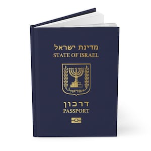 Caderno de capa dura para passaporte israelense, melhor presente para cidadãos de Israel