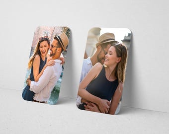 Personalized Wallet Metal Photograph | 2"x 3.5" | Double Sided |