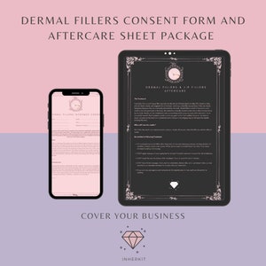 Editable Lip Filler Consent Form Dermal Fillers and Aftercare Form