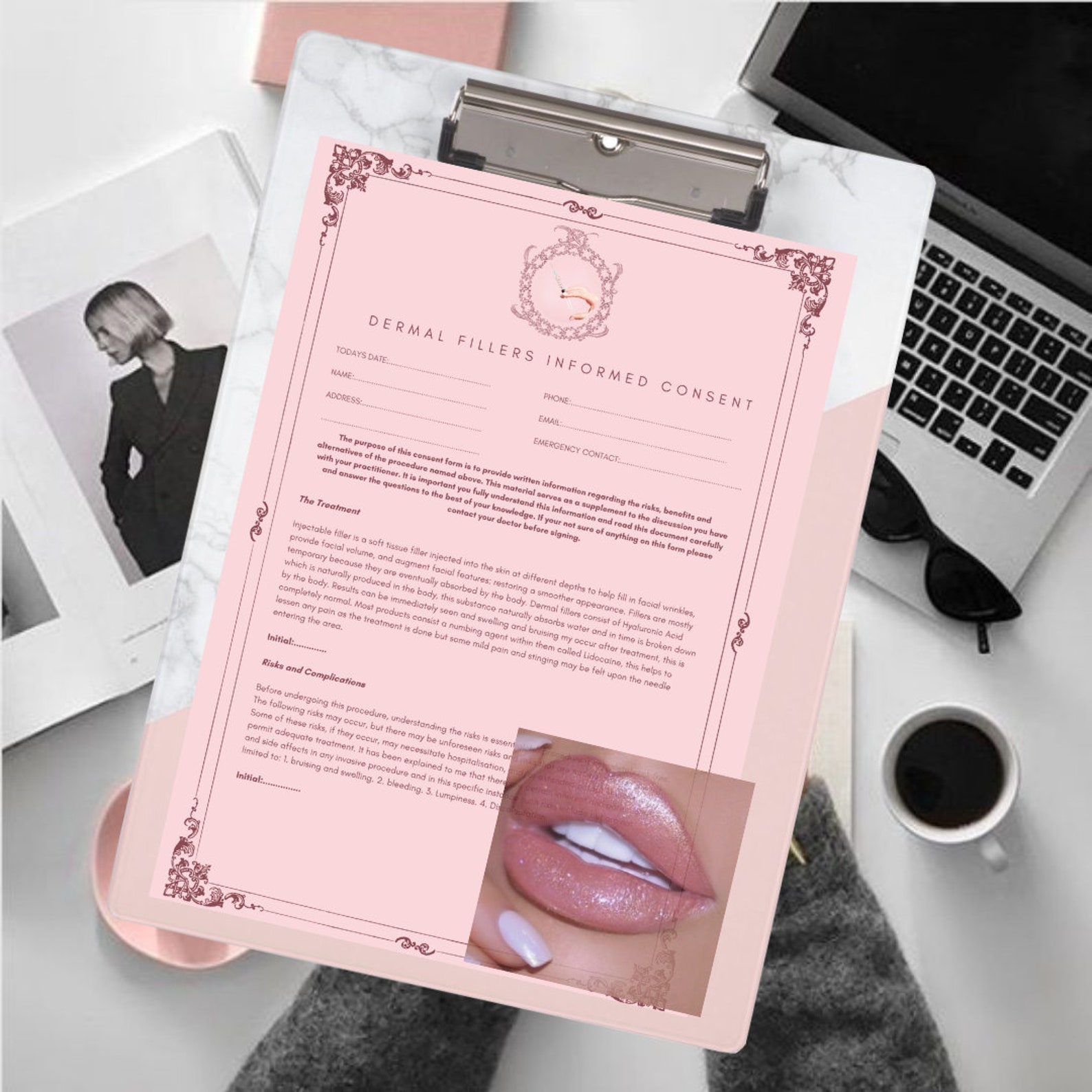 Printable Dermal Filler Consent Form Beauty Consent Form Esthetician ...