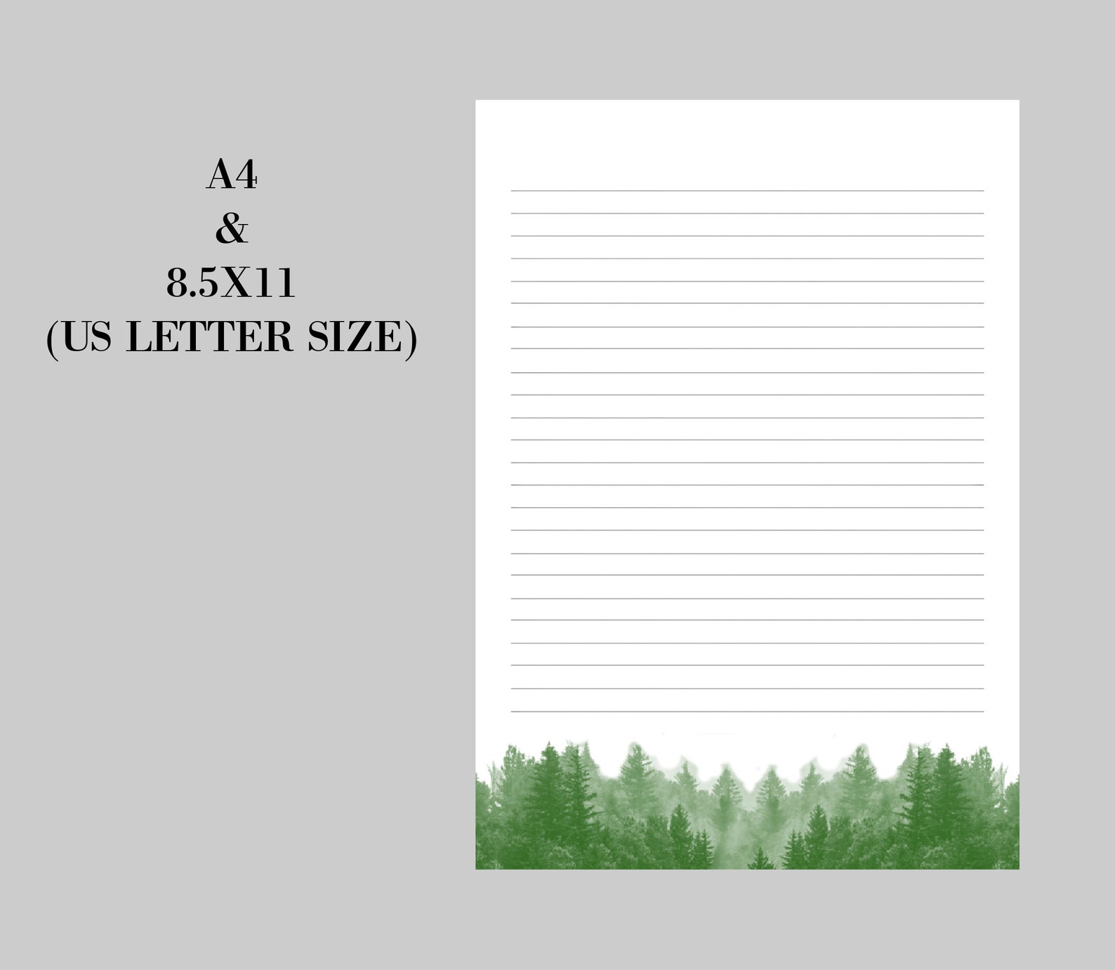 A4 & 8.5 X 11 Letter Writing Papers. Digital Etsy UK