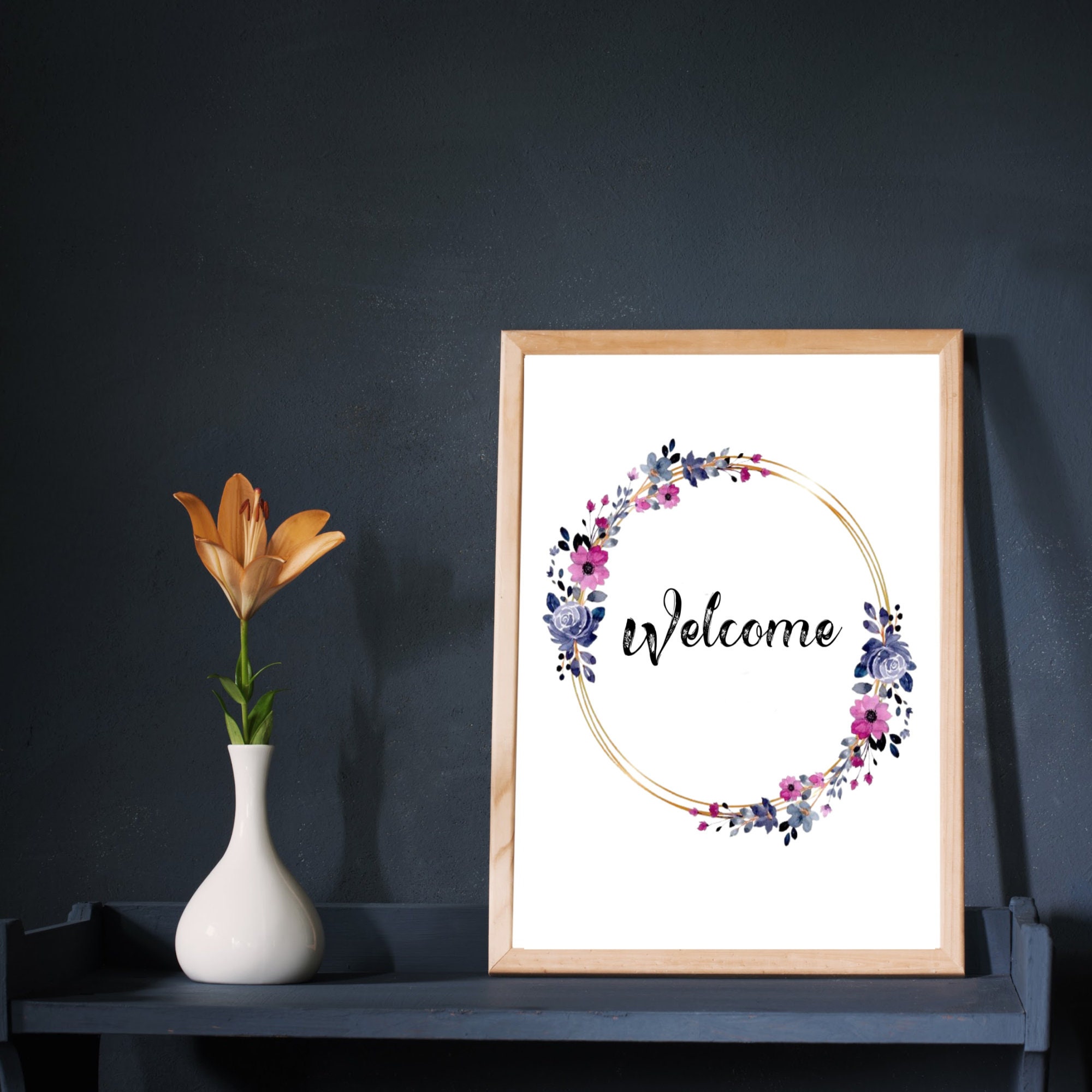 Welcome Paper Welcome Sign Template, Instant Download, Printable, Digital Download 1 ...