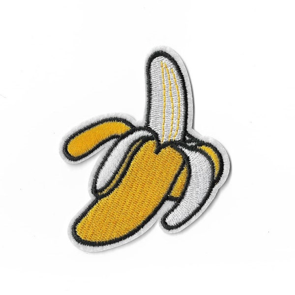 Badge termoadesivo Patch termoadesivo applica banana esotico albero di frutta palma banana sole spiaggia.