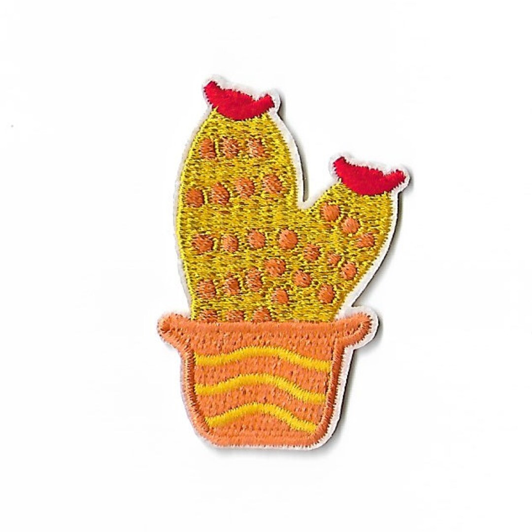 Patch / écusson thermocollant - cactus fleurs - La Petite Epicerie
