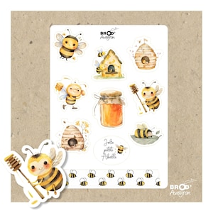 10 Bee Honey Hive-stickers - Personaliseer je Bullet Journal, je dagboek en je objecten met stijl!
