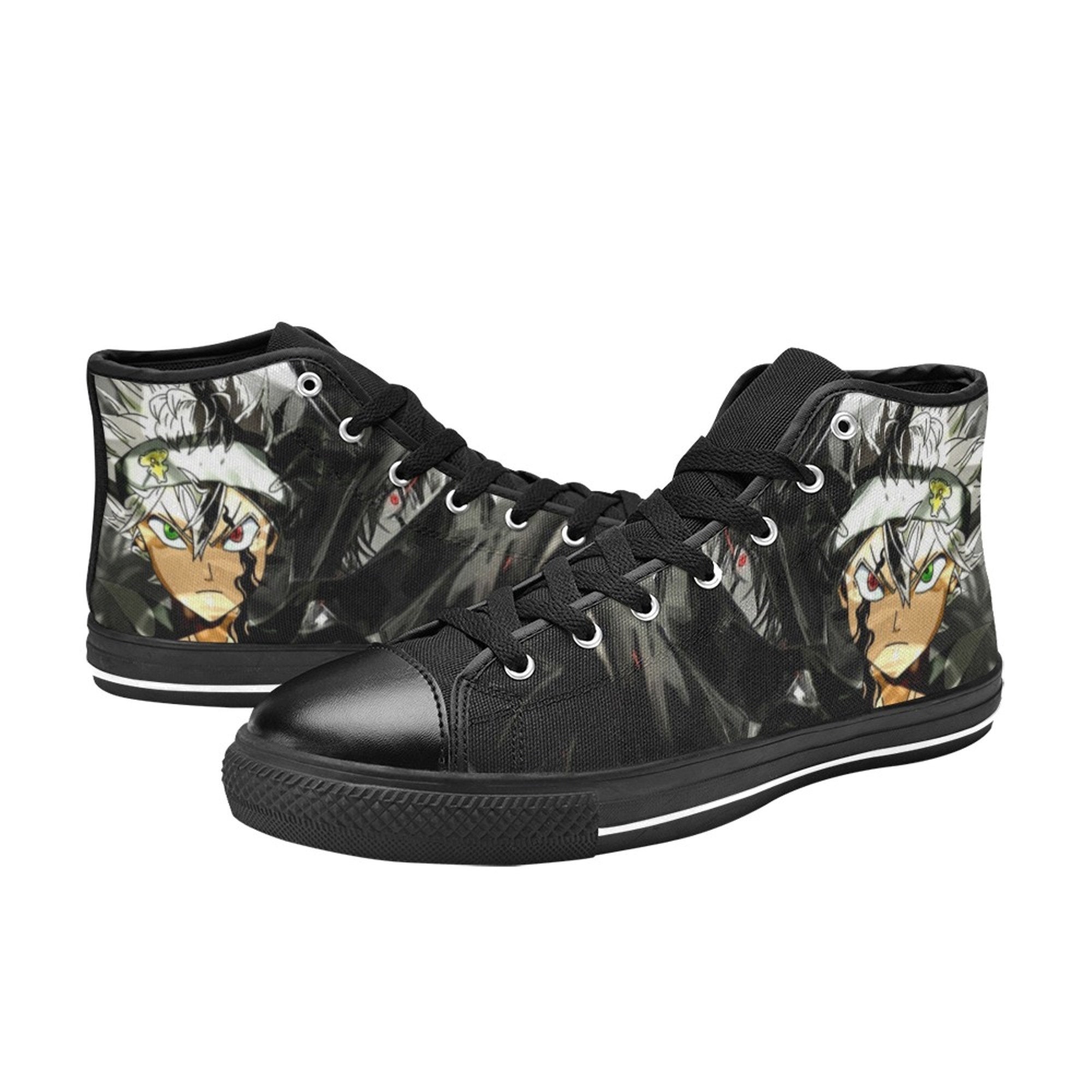 Asta Black Clover Anime Themed Custom Shoes Sneakers for Fan - Etsy