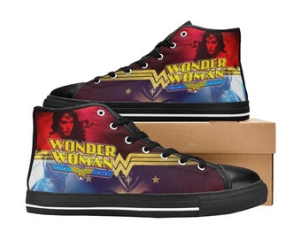 Wonder Woman Converse - Etsy