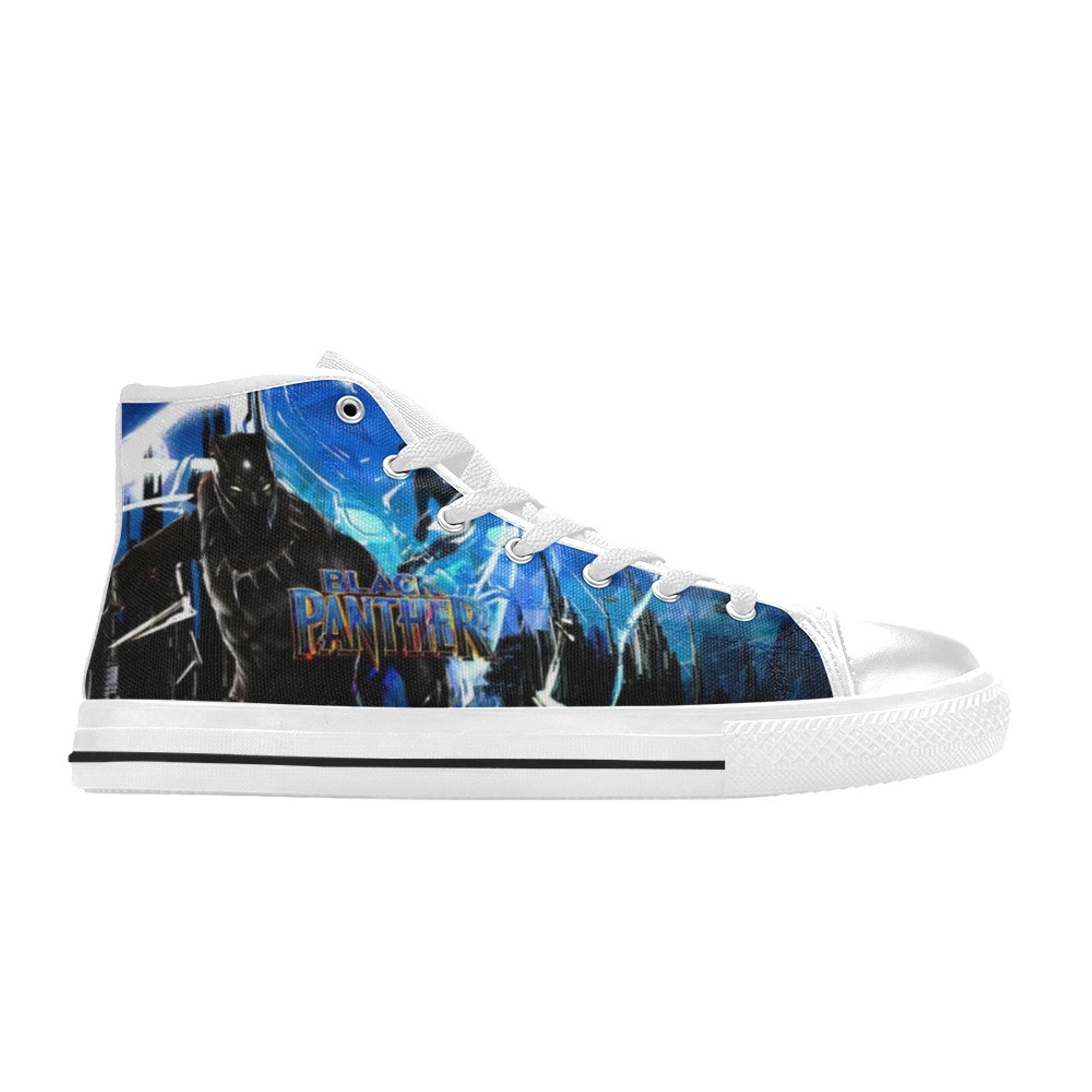 The Black Panther Wakanda Forever themed custom shoes sneakers for fan adults kids women men