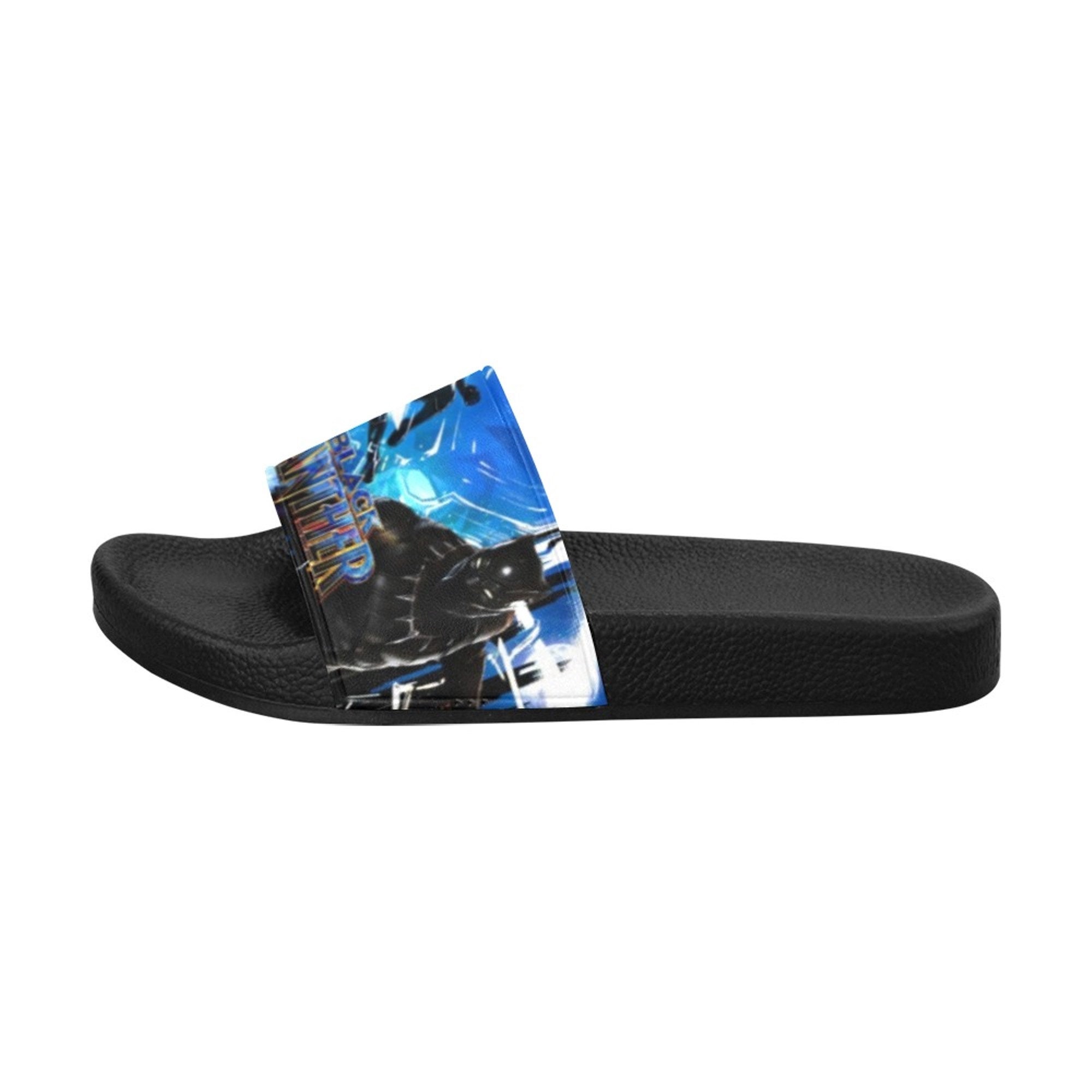 Black Panther Custom Flipper Slide Sandals Slip on for Men - Etsy