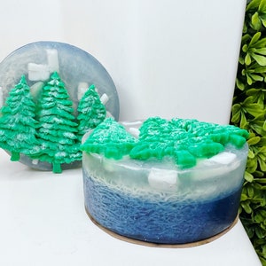 Coastal Christmas Loofah Rounds - jabón en barra, jabón artesanal