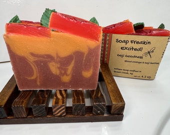 Goji Goodness - Artisan lye soap, handcrafted soap, Goat milk, all natural, cold process soap, homemade