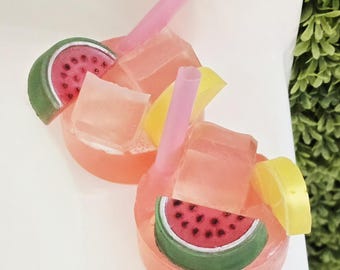 Watermelon Lemonade -rounds bar soap