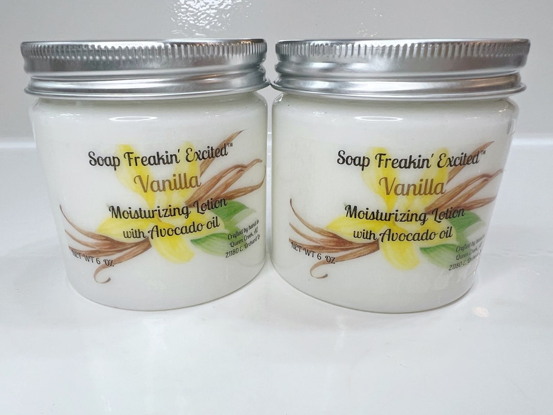 Vanilla Lotion Body Lotion With Avocado Oil Etsy