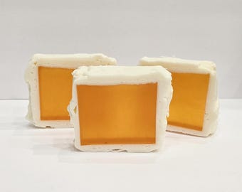 Handmade Winter Glass Soap - Spiced Patchouli Scent