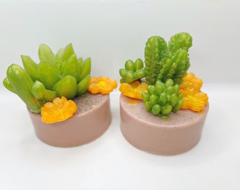 Poppin' Poppies Rounds - Handmade bar soap, hand soap, artisan soap