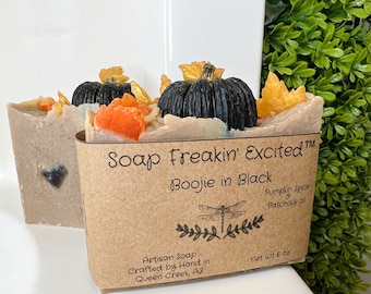 Boojie in Black - bar soap, fall soap