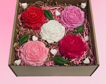 Handmade Rose Soap Bouquet – Goat Milk Artisan Soap Gift