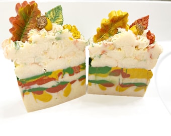 Autumn Wreath - handcrafted soap, Seasonal, all natural, cold process soap, homemade