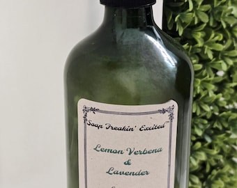 Lemon Verbena Lavender Liquid Hand Soap – Goats Milk, Handmade