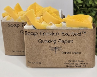 Quaking Aspen! handcrafted soap, Seasonal, all natural, cold process soap, homemade