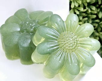 Handcrafted Flower Shave Bar – Jamaican Me Crazy Scent