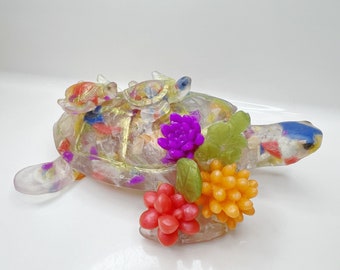 Stained-Glass Turtle - Bar soap, handcrafted soap