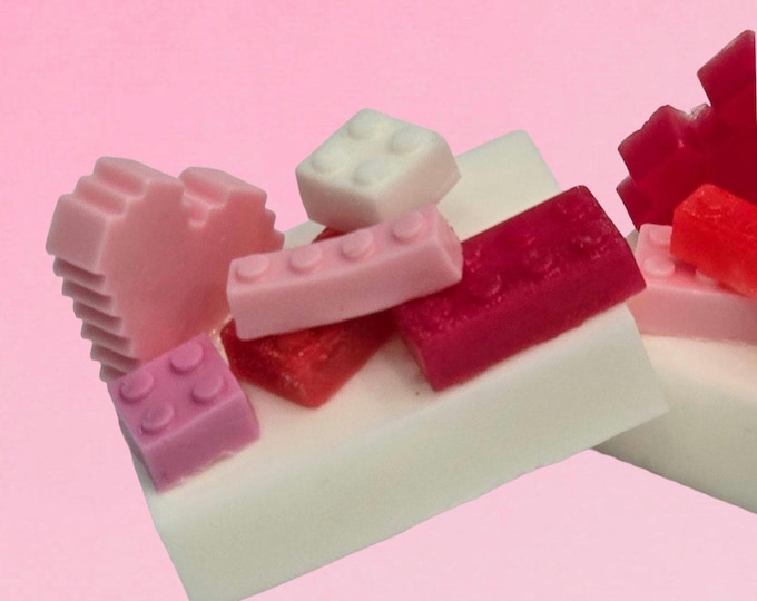 Featured listing image: Gamer Soap – Handmade Building Block Soap with Rose Scent