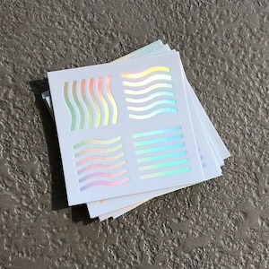 The Fifth Element White Holographic Sticker *Not a Decal* Elements Stone Fire Water Air Earth | Leeloo Dallas | 5th Element *Not a Decal*