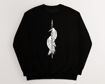 Huginn, Muninn and Gungnir Sweatshirt | Norse Mythology Viking Art Apparel | Cotton Unisex Pagan, Heathen | HUMAN MADE, No ai