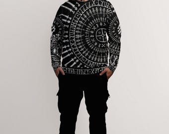 Tyrs Path Sweatshirt | Norse Mythology Viking Art Apparel | Cotton Unisex Pagan, Heathen | HUMAN MADE, No ai