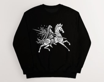 Baldrs Death Sweatshirt | Norse Mythology Viking Art Apparel | Cotton Unisex Pagan, Heathen | HUMAN MADE, No ai
