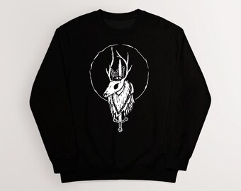 Portrait of Valravn Sweatshirt | Norse Mythology Viking Art Apparel | Cotton Unisex Pagan, Heathen | HUMAN MADE, No ai