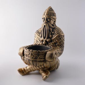Thor & Hymisketill Wishing Well Candle Holder - Handmade Viking Altar Pagan Heathen Deity Norse Mythology