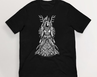 Ödemark Hel T-Shirt| Norse Mythology Viking Art T-Shirt | 100% Cotton Unisex Pagan Tee | HUMAN MADE, No ai