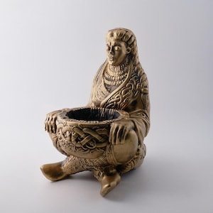 Hel & Hvergelmir Wishing Well Candle Holder - Handmade Viking Altar Pagan Heathen Deity Norse Mythology