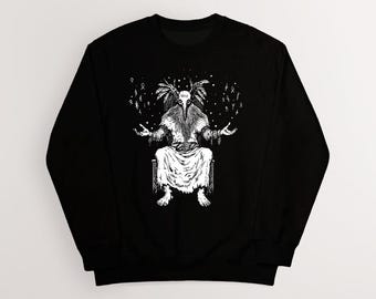 Vísdal Hoenir Sweatshirt | Norse Mythology Viking Art Apparel | Cotton Unisex Pagan, Heathen | HUMAN MADE, No ai