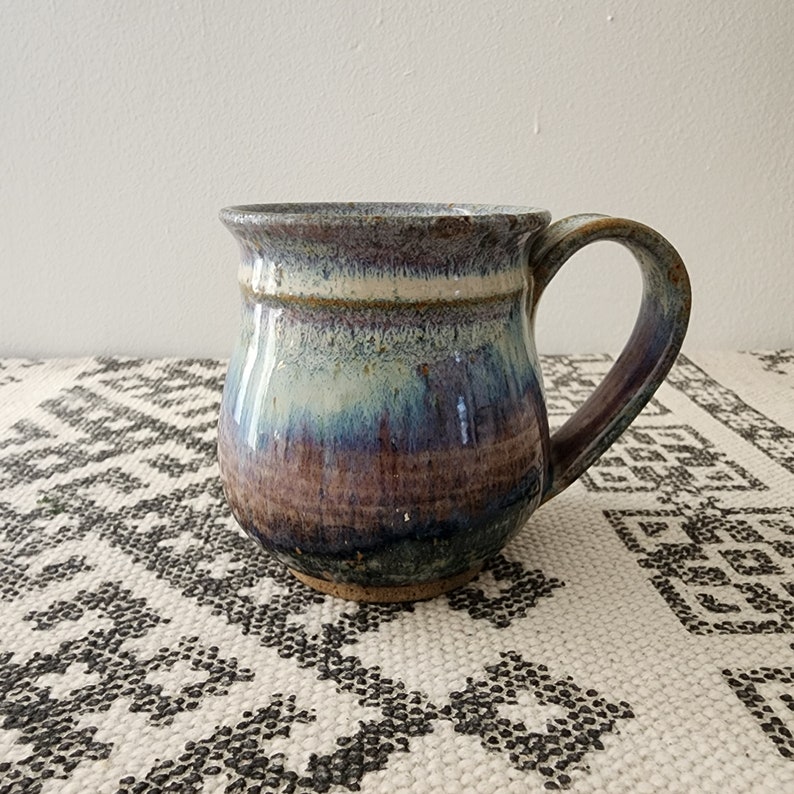 Handmade Ceramic Mug in Soft Celestial Multi Colors image 4