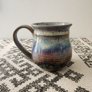 Handmade Ceramic Mug in Soft Celestial Multi Colors image 2