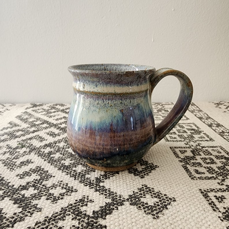 Handmade Ceramic Mug in Soft Celestial Multi Colors image 3