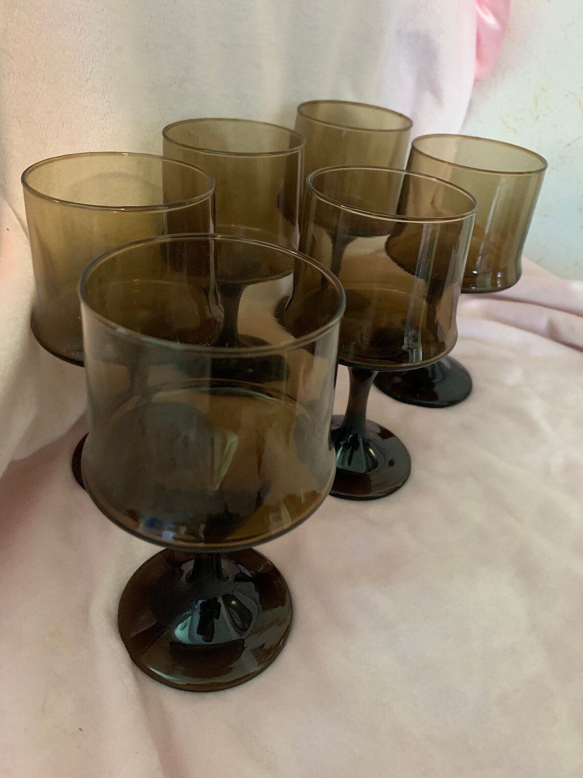 Set of 6 Vintage Denby Arabesque Wine Drinking Glasses Etsy