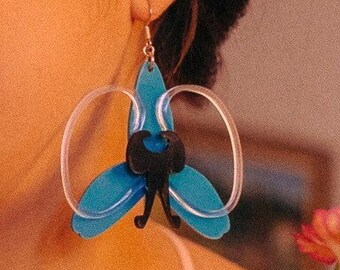 Big Orchid Earrings