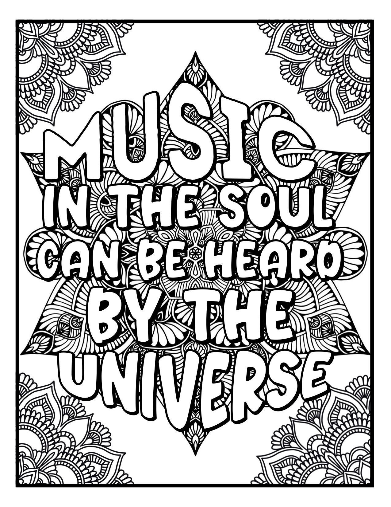 inspirational coloring 01 etsy