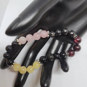 constancy Christian bracelet, twelve virtues of the Holy Bible, crystal beaded bracelet