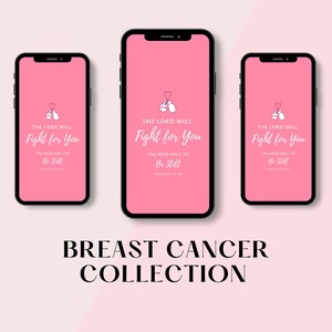Breast Cancer - Phone Wallpaper - Phone Background - iPhone Wallpaper - iPhone Background - Lockscreen - Digital Download