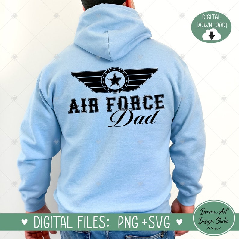 Proud Air Force Dad Svg, Airforce Svg, Army Svg, Patriotic Svg, Air ...